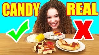 Making FOOD out of CANDY DIY Edible Candy vs Real Food Challenge [upl. by Phila]