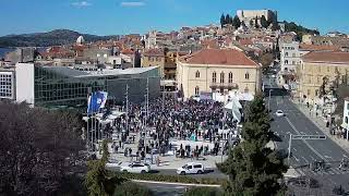 Doček zlatnih vaterpolista u Šibeniku 20022024 [upl. by Timus]