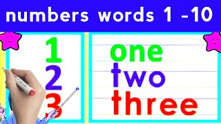 Number Words  Spelling  Learn the number words  1 20  Lesson for kids  341 [upl. by Ocker140]