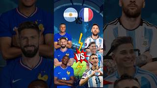 Argentina 🆚 France 🏆 Messi 🆚 Mbappe 🤍💙 [upl. by Julieta]