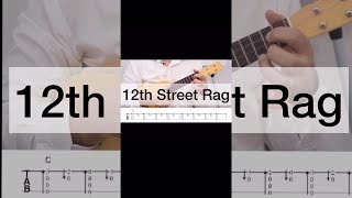 12th Street Rag SpongeBob  Fingerstyle Ukulele Tutorial Shorts [upl. by Marolda]