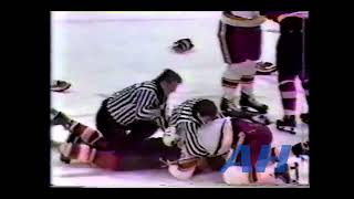 NHL Jan 16 1979 Willi PlettATL v Behn WilsonPHI Atlanta Flames Philadelphia Flyers [upl. by Amleht]