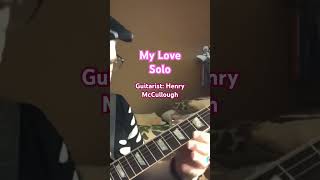 My Love by Paul McCartney and Wings guitar music guitarist guitarplayer guitarsolo 70s gibson [upl. by Assilrac]