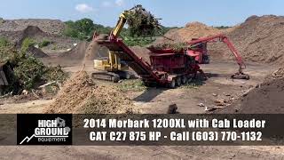 2014 Morbark 1200XL Tub Grinder with Cab Loader  249000 [upl. by Imena]