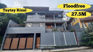 Floodfree House and lot for sale in taytay rizal [upl. by Aymahs169]