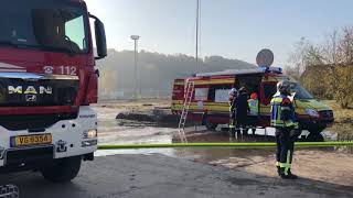 Incendie chez ArcelorMittal à EschSchifflange [upl. by Kreis]