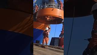 Quick And Smart RIGGERS trending viralvideo shorts amazing rigger teamwork hopperdredger [upl. by Atena]