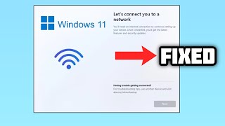 FIXED Windows stuck on quotLets connect you to a networkquot issue  2024 [upl. by Nevuer]