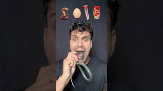 Snakeeggtoothpastedabar chyawanprash asmr eatingchallenge bikueating food cartoon Bikram [upl. by Leciram]