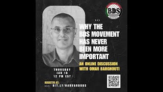 Why the BDS movement has never been more important  a discussion with Omar Barghouti [upl. by Roche]