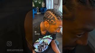 Barrel Twist on Short Hair dallas dfw dallastx locstyles locs [upl. by Habeh]