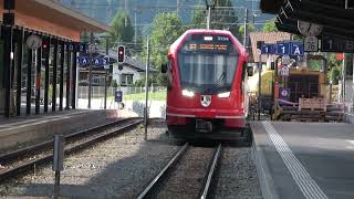 Bahnverkehr in Klosters Platz [upl. by Nolrah28]