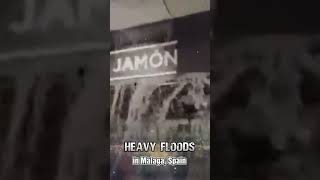 Flooding in malaga spain  City washed away after heavy flood people are trapped flashflood [upl. by Carita]