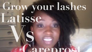 Latisse vs Careprost review a side by side comparison How to grow your lashes [upl. by Sharl]