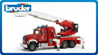 Bruder Toys MACK Granite Fire Engine 02821 [upl. by Bokaj256]