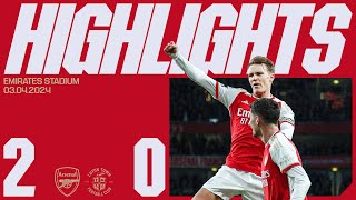 HIGHLIGHTS  Arsenal vs Luton Town 20  Odegaard fires us to all three points [upl. by Ahsiuqal]