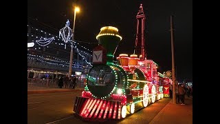 Blackpool illuminations 2018 and illuminated trams 28818 [upl. by Eicram275]