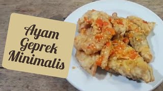 RESEP DAN CARA MEMBUAT AYAM GEPREK SIMPLE [upl. by Omarr]