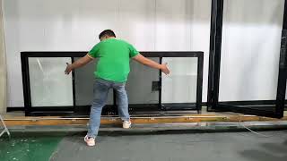 Custom aluminum sliding window testing windows aluminumwindows aluminiumwindow slidingwindow [upl. by Forward]