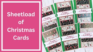 October 2024 SheetLoad of Cards  Christmas Cardmaking Process [upl. by Nylarak745]