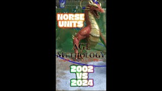 22 YEARS LATER Age of Mythology Retold NORSE UNITS GRAPHICS COMPARISON  NORSE UNITS [upl. by Tiloine]