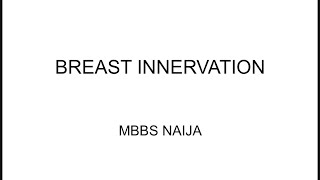 Nervous supply or innervation of the human breast T4  T5 T6 [upl. by Lola]