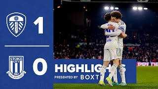 Highlights Leeds United 10 Stoke City  James goal maintains unbeaten home record [upl. by Mundt]