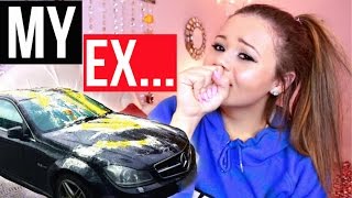 MY EX EGGED MY CAR  Krazyrayray [upl. by Kcirded]