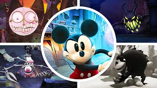 Disney Epic Mickey Rebrushed  All Bosses  Ending No Damage [upl. by Layton]