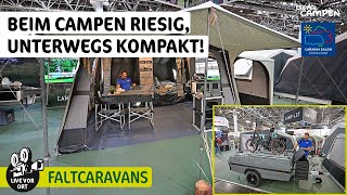 Vier Faltcaravans im Überblick Vorteile Modelle und Tipps für Elektroautos amp Verbrenner [upl. by Sharla]