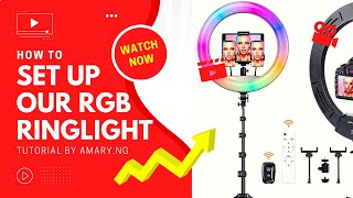 How to set up an RGB Ring light [upl. by Adyaj]