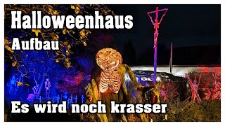 Halloweenhaus Lüneburg 2024  Sumpf des Todes  Aufbau [upl. by Ongun]