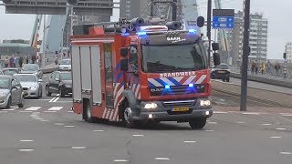 PRIO1 WONINGBRAND BRANDWEER BAAN 170631 MET SPOED NAAR EEN BRAND IN ROTTERDAM [upl. by Miyasawa]