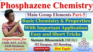 Phosphazene Structure Bonding amp ReactivityChemistry of Main Group ElementsCSIRNET GATE IITJAM [upl. by Heisel]