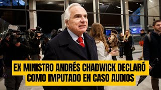 Ex ministro Andrés Chadwick declaró como imputado en Caso Audios [upl. by Arratahs809]