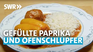 Gefüllte Paprika und Ofenschlupfer  Oma kocht am besten [upl. by Sualocin]