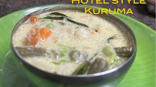 Hotel style Kurmawhite Kurmavegetables Kurmachapathi and pooritamil Divitha recipes… [upl. by Anah]