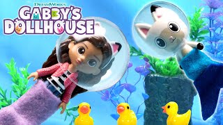 🧜‍♀️ Mermaid Gabby Rescues Baby Duckies 🐥  GABBYS DOLLHOUSE TOY PLAY ADVENTURES [upl. by Aztiley112]