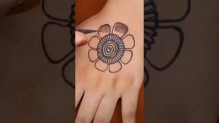 Beautiful back hand flowermehndidesigns5minutecrafts youtubeshort mehandi [upl. by Korey]