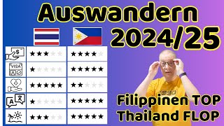 Auswandern 2025  Der Vergleich von Thailand und Philippinen [upl. by Paviour33]