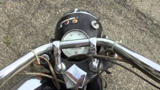 1960 Lilac LS18 250cc vtwin shaft drive electric start 12 volt rotary shift [upl. by Nohsid262]