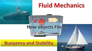 Buoyancy and Stability Fluid Mechanics  Fluid MechanicsHow Submarines suspend in water [upl. by Ewolram]