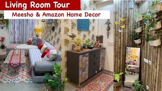 My Living Room Tour  Meesho Home Decor Haul  Simplify Your Space with Living Room Makeover Ideas [upl. by Avrit963]