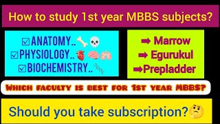 how to study 1st year mbbs which subscription is best for 1st year mbbsmarrowegurukulprepladder [upl. by Innavoij]