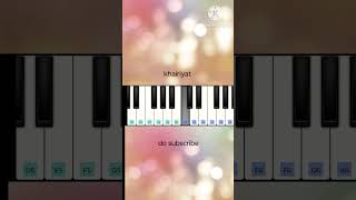 khairiyat piano  khairiyat piano tutorial khairiyat piano notes viral trending explore [upl. by Mackie132]