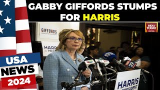 Gabby Giffords stumps for Kamala Harris in Pennsylvania as parallel veepstakes campaign takes shape [upl. by Trebron]