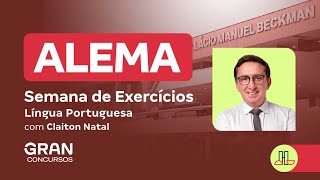 Concurso ALEMA  Semana de Exercícios  Língua Portuguesa com Claiton Natal [upl. by Rodina]