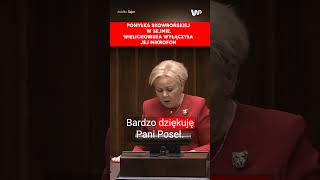 Pomyłka Skowrońskiej w Sejmie Wielichowska wyłączyła jej mikrofon [upl. by Loggins]