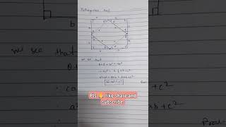 Pythagorean prove Pythagoras theorem maths [upl. by Avigdor]