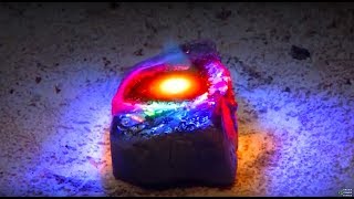 Fresnel Lens 3002ºF DIY Lava Obsidian FARMING Melt Rock Sunlight Solar greenpowerscience [upl. by Khalid]